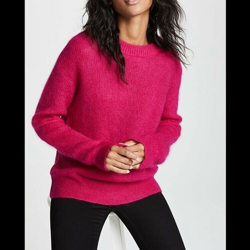 A.L.C. Mohair Pink Crew Neck Sweater